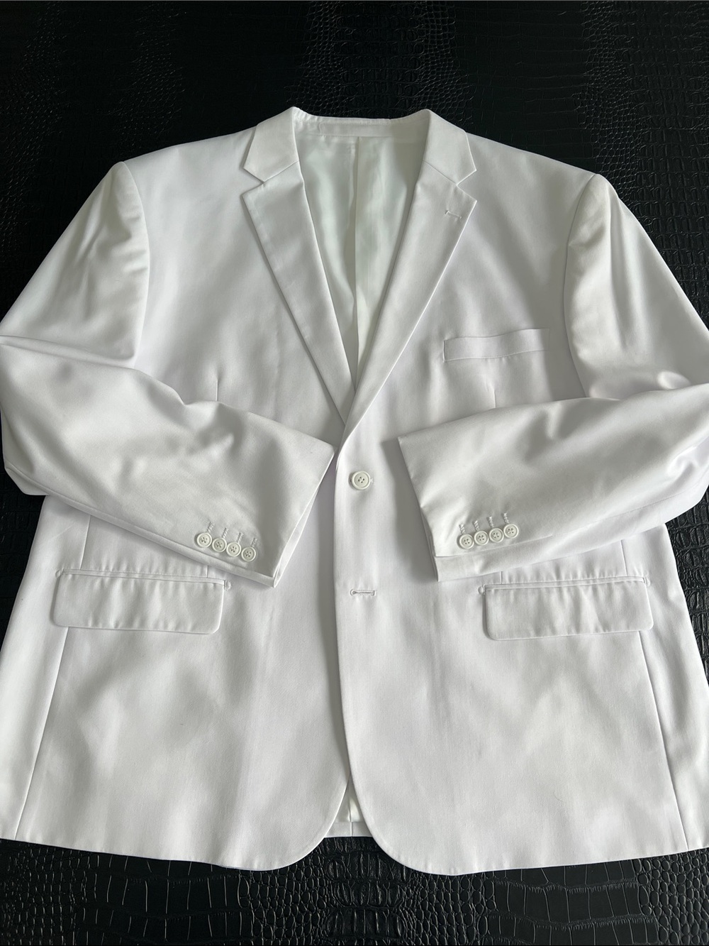 Italian Super 150's Wool, Refined Classic White Men's Blazer